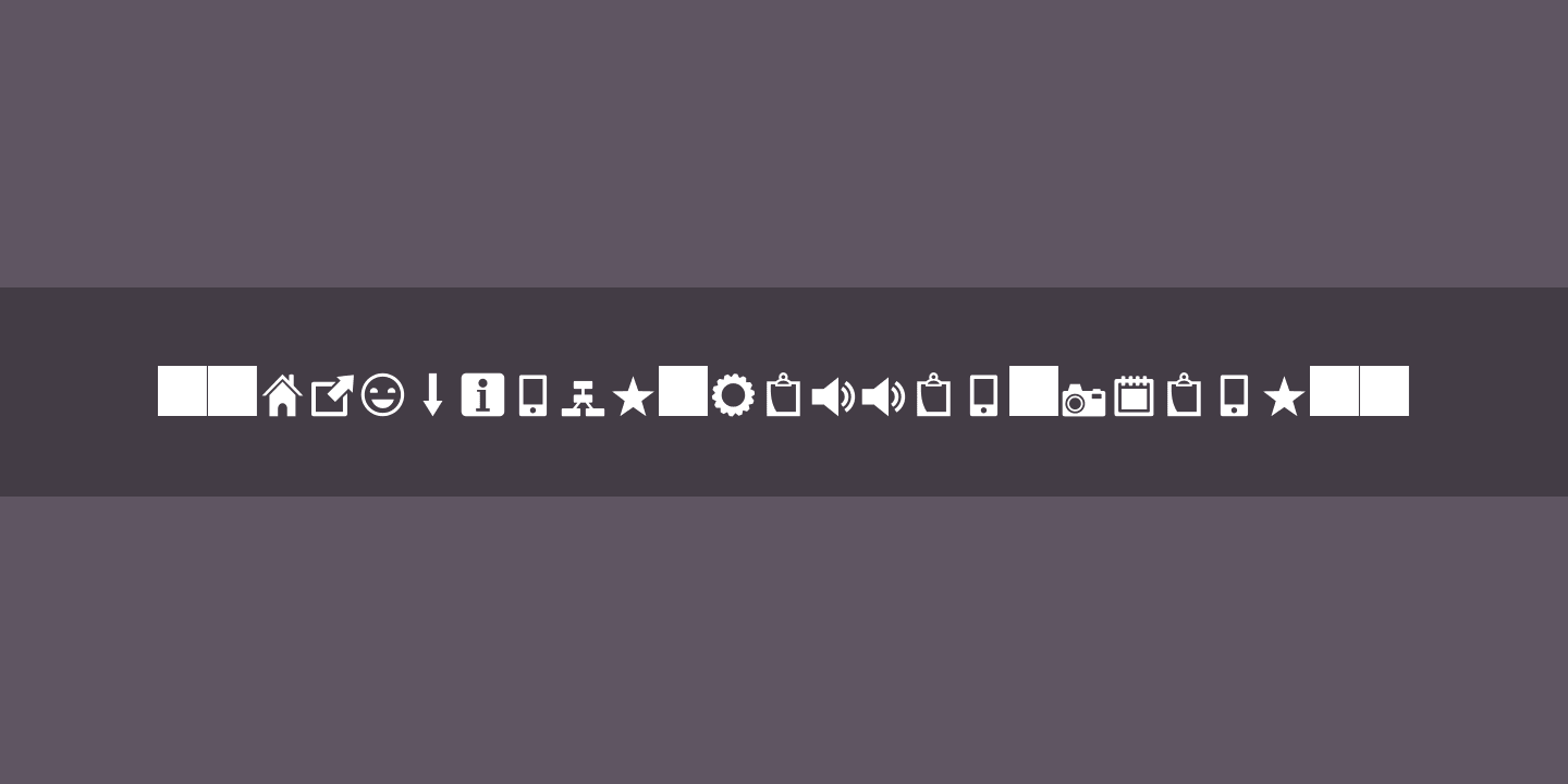 Heydings Common Icons Font